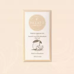Palato - White Chocolate w/ Lemon oil & Himalayan Pink Salt-1.76oz bar-Bean to Bar-Hand Crafted