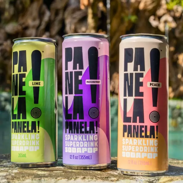 Panela!Panela! Sparkling Superdrink, Lime - 12 fl oz. No Refined Sugar, Organic, Vegan, Kosher