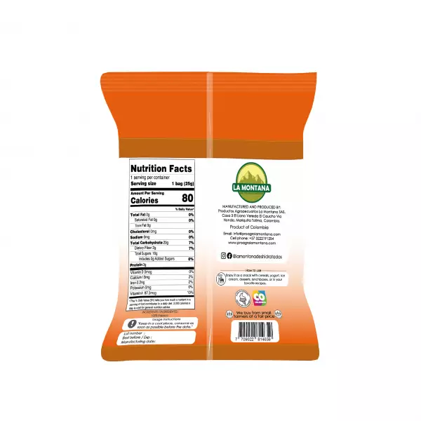 Papaya dried snacks - 0.88 oz - 100% fruit natural - No sugar addied - Gluten Free