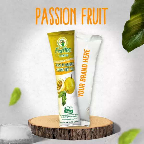 Passion Fruit Pulp/ 100% Natural/ Chemical-free and Additive-free/Effortless Preparation/4.4 Oz Unit
