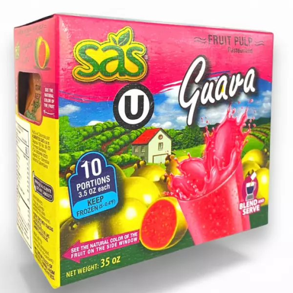 Pasteurized Guava - 35 oz (1.000gr) - Free Sugar - Kosher -  Easy Off E