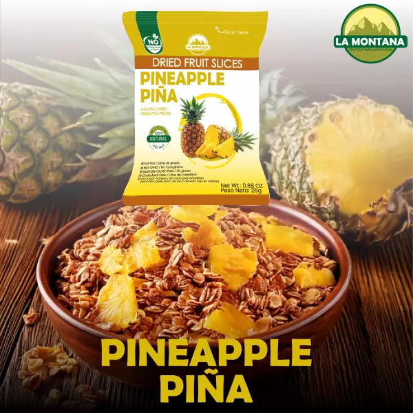 Pineapple dried snacks - 0.88 oz - 100% fruit natural - No sugar addied - Gluten Free