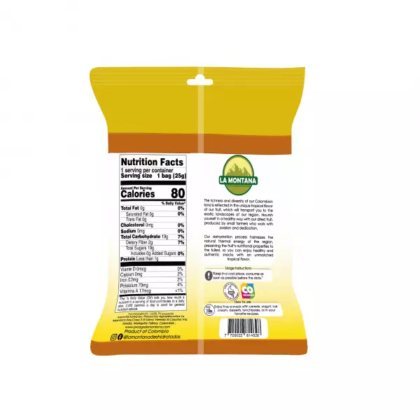 Pineapple dried snacks - 0.88 oz - 100% fruit natural - No sugar addied - Gluten Free