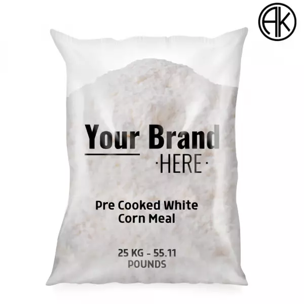 Pre cooked white corn meal 25 kg - Gluten free - 100% corn - 881.84 OZ