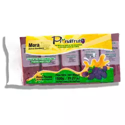 Pronalfrut-Blackberry Frozen Fruit Pulp - 35 oz (1.000gr) E. - 10 pillows x 100 g (3,5 oz)