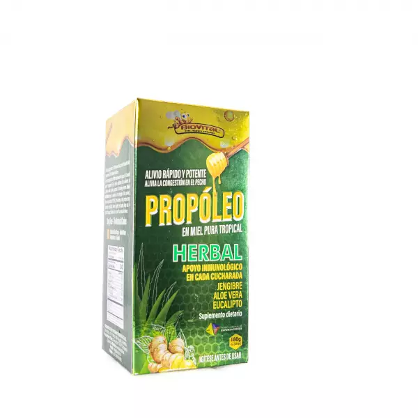 Propolis | Adult Cough Syrup with Propolis and Pure Tropical Honey | 6.34 oz E