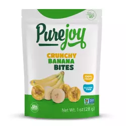 Pure Joy | Crunchy Banana Bites | 1 oz | One Ingredient | 100% Fruit  E