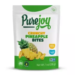 Pure Joy | Crunchy Pineapple Bites | 1 oz | One Ingredient | 100% Fruit E