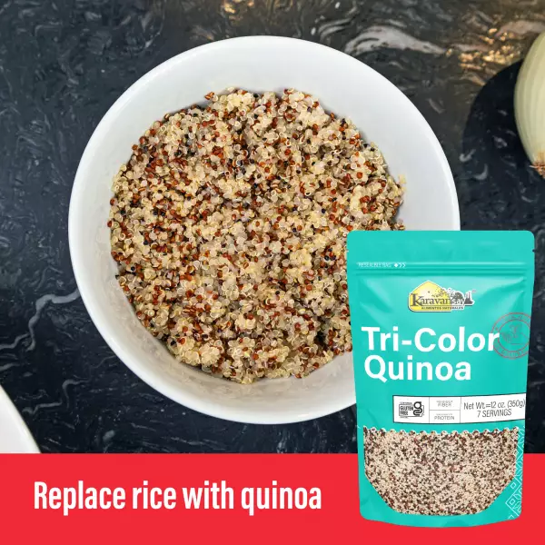 Quinua Black, Red and Tricolor - Pack of three x 36 oz E
