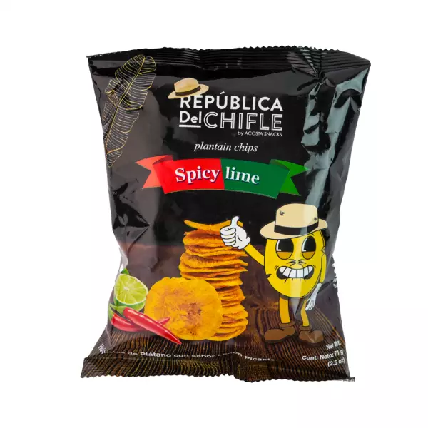Republica del Chifle | Green plantain flakes with spicy lemon flavor
