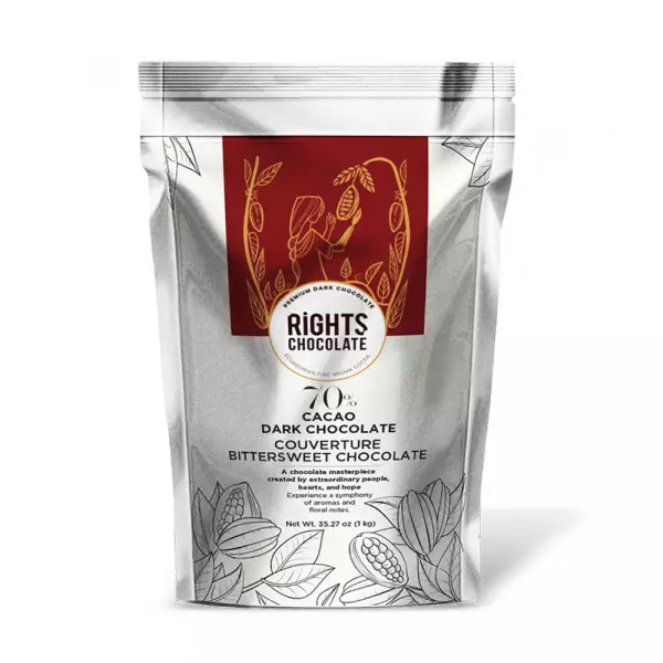 Rights Chocolate | 70% Dark Chocolate Coverture bittersweet Chocolate | 35,27 oz