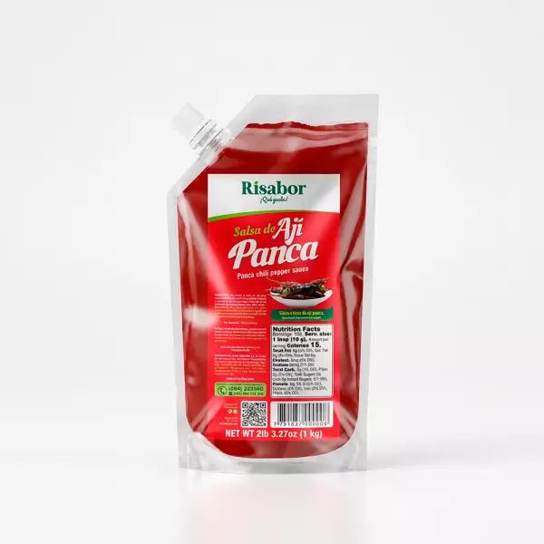 Risabor | Panca Chili pepper sauce | 2.20 lb | Peruvian sauces | HACCP