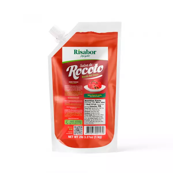 Risabor | Rocoto sauce | 2.20 lb | Peruvian sauces - HACCP