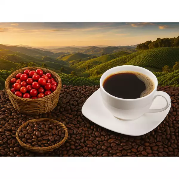 Roasted Coffee. Net Wt. 16 Oz. 100% arabica Colombian Coffee. Caturra variety. Ground or whole bean