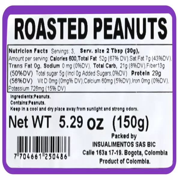 ROASTED PEANUTS5.29 oz