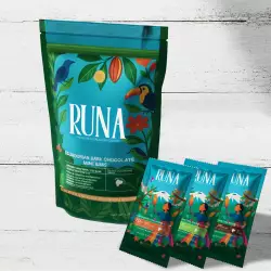 Runa Premium Organic Ecuadorian Cocoa Miniatures | Different flavors | Six Pack Bars | 4,23 oz  E