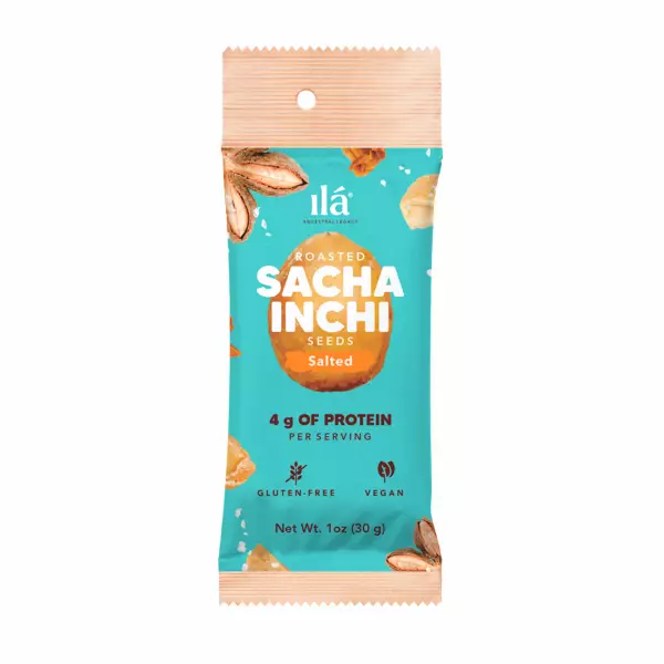 Salted Roasted Sacha Inchi Snacks 1.058 oz High Protein Excellent Source of Omega 3 Vegan Keto E