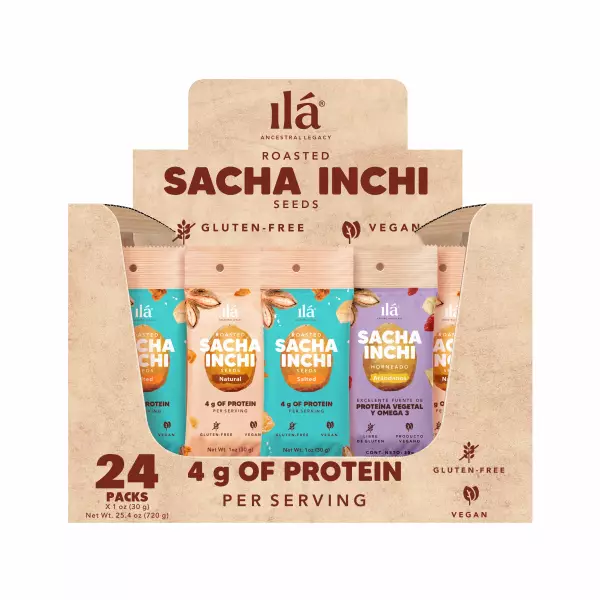 Salted Roasted Sacha Inchi Snacks 1.058 oz High Protein Excellent Source of Omega 3 Vegan Keto E