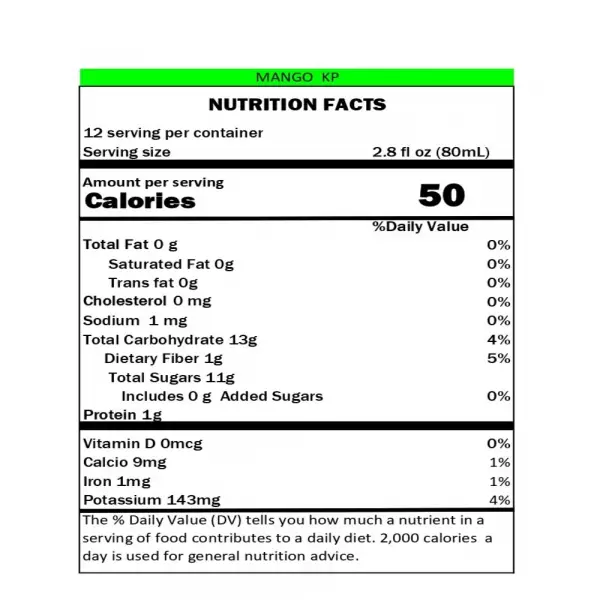 SAS | Pasteurized Mango Fruit Pulp | 35 oz (1.000gr) E.