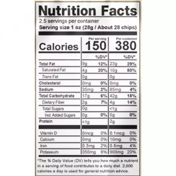 Sea salt Banana chips 2.5 oz E