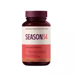SEASON34-Menopause Relief for Women-60 Ct - Hot Flashes, Night Sweats, Mood, Libido - Hormone-Free