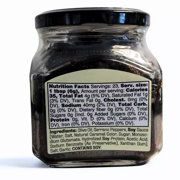 Serrano 4.94 oz - Olive Oil - No Preservatives - No Artificial Colors.