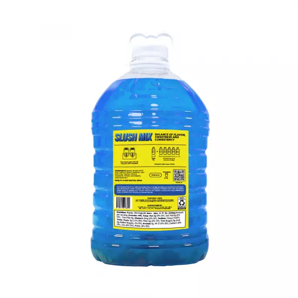 Slushie Mix 1:5 - Blue Raspberry Splash - 128 fl oz - Pure Cane Sugar