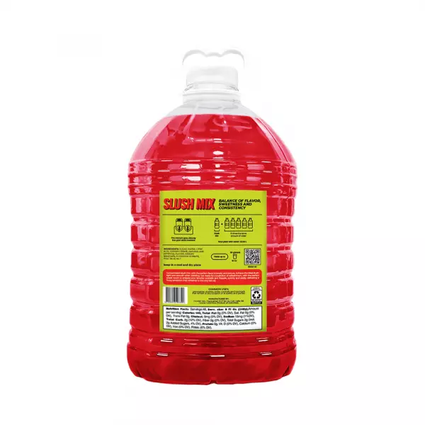Slushie Mix 1:5 - Wildberries - 128 fl oz - Pure Cane Sugar - Natural