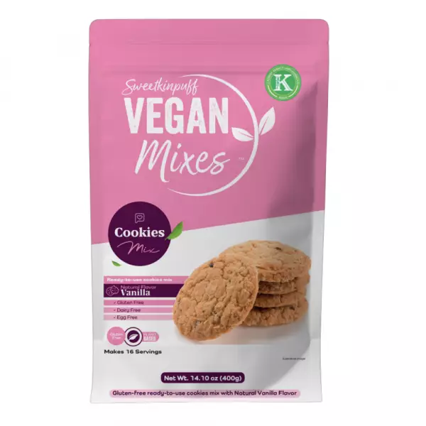 Smart Vanilla Cookies 14 oz -Vegan - Kosher - Gluten Free