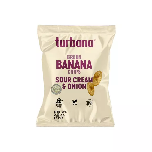 Sour cream & onions Banana chips 2.5 oz E