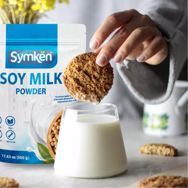 Soy Milk Powder 17.6 Oz - No Added Sugar - Vegan - Gluten free - Lactose free - Non-GMO