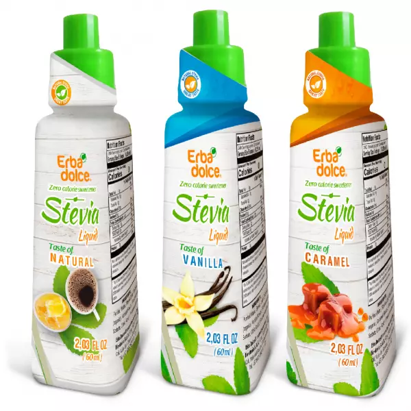 Stevia liquid sweetener pack of 3 flavors.