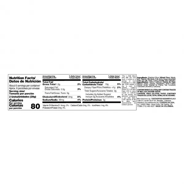 Susanita | Classic Toast  | 4.4 Oz E.