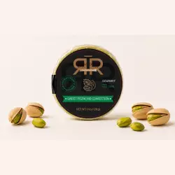 Sweet Pistachio Confection with Low Fat Milk and Brown Sugar, Gourmet Quality Net. Cont 1oz,