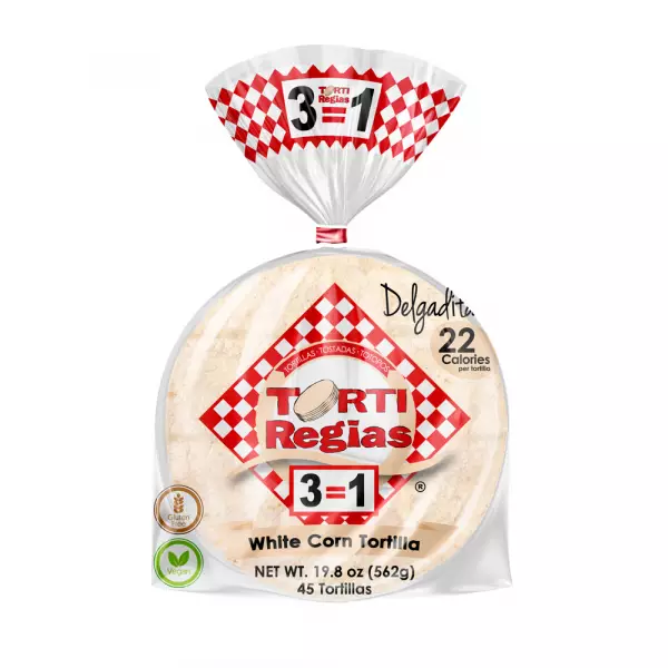 Tortiregias | White corn Tortillas | 19.8 oz