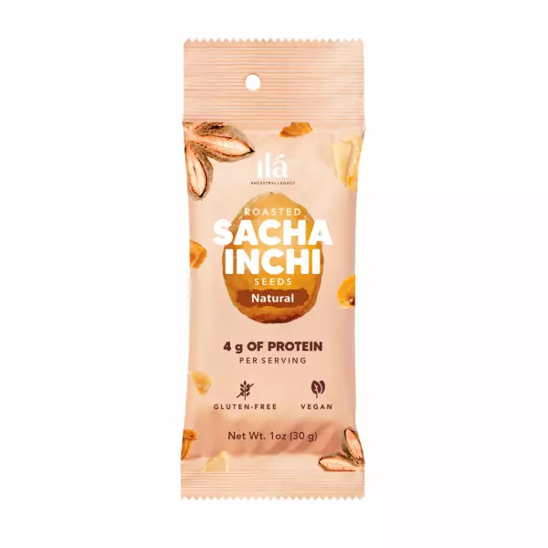 Unflavored Roasted Sacha Inchi Snacks 1.058 oz High Protein Excellent Source of Omega 3 Vegan Keto E