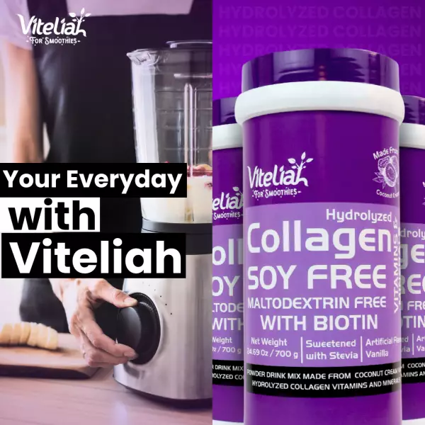 Vanilla Flavored Soy Free Collagen Powder Blend