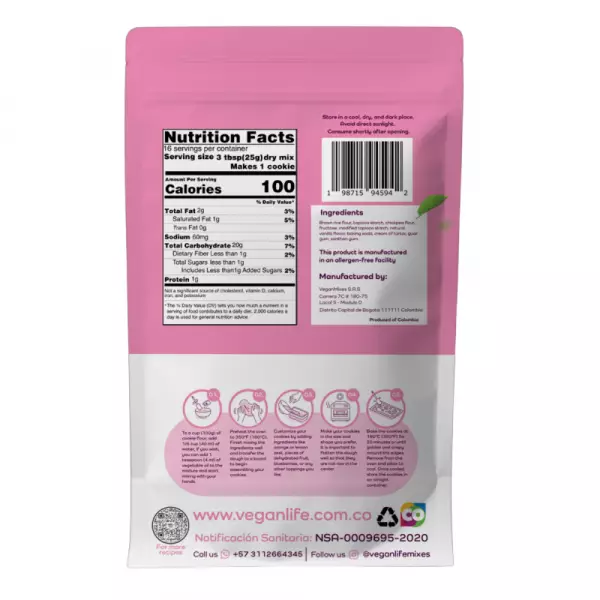 Vegan Life | Cookies Vainilla | 14.10 oz E.