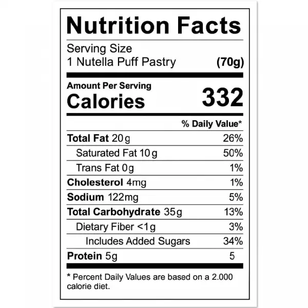 Yummy Puffies | Puff Pastry Stuffed With Nutella Raw  | E.