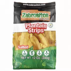 Zabrositos - Plantain Strips Salted  12 oz - Natural, Vegan, Gluten Free, No Trans Fat