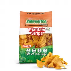 Zabrositos - Plantain Strips Sweet/Maduro  12 oz - Natural, Vegan, Gluten Free, No Trans Fat
