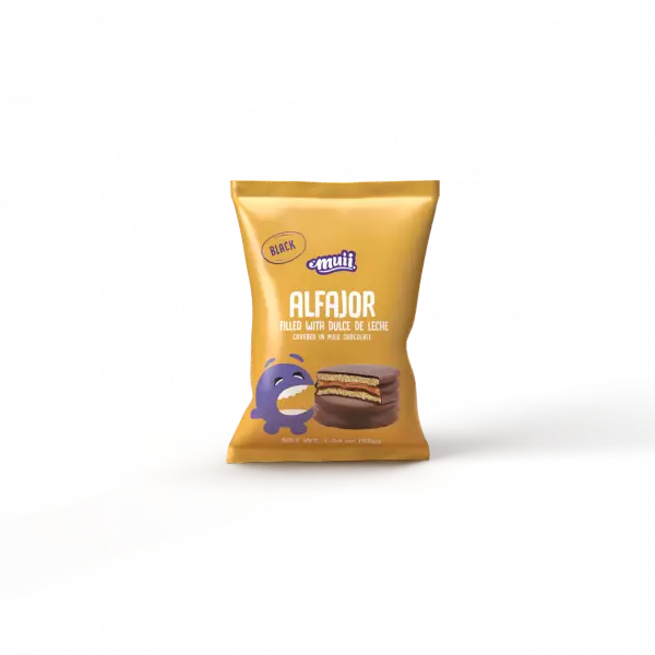 Alfajor Filled with Dulce de Leche covered in Milk Chocolate 55 g  (1.94 oz) E