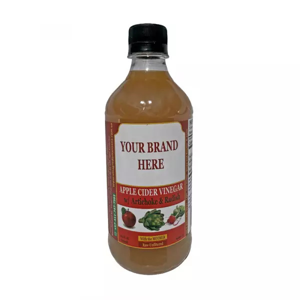 Apple Cider Vinegar, w/ mother, unfiltered, w/ Artichoke Radish 16,9 oz.