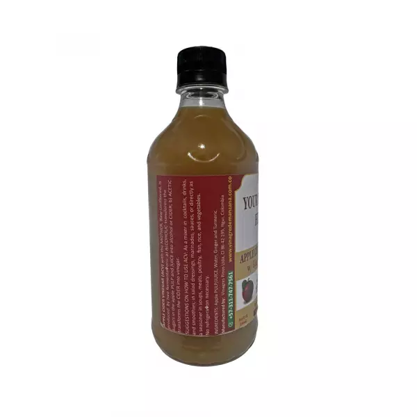 Apple Cider Vinegar, w/ mother, unfiltered, w/ GInger Turmeric  16,9 oz.