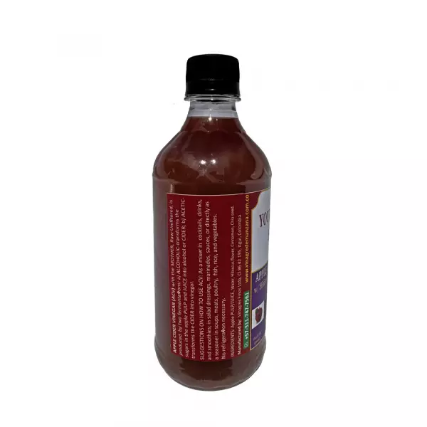 Apple Cider Vinegar, w/ mother, unfiltered, w/ Hibiscus Flwr Cinnamon Chia Seed 16,9 oz.