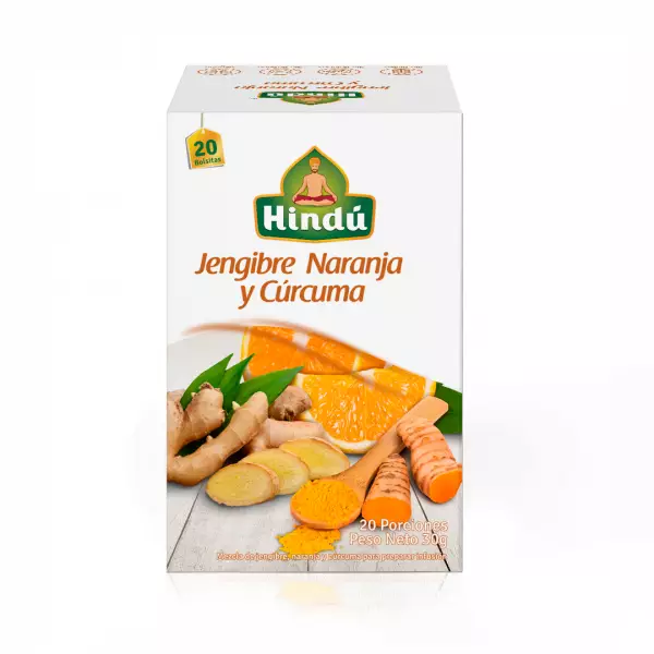 Aromatica Con Sobreenvoltura Jengibre Naranja Curcuma Cx12(Ux20