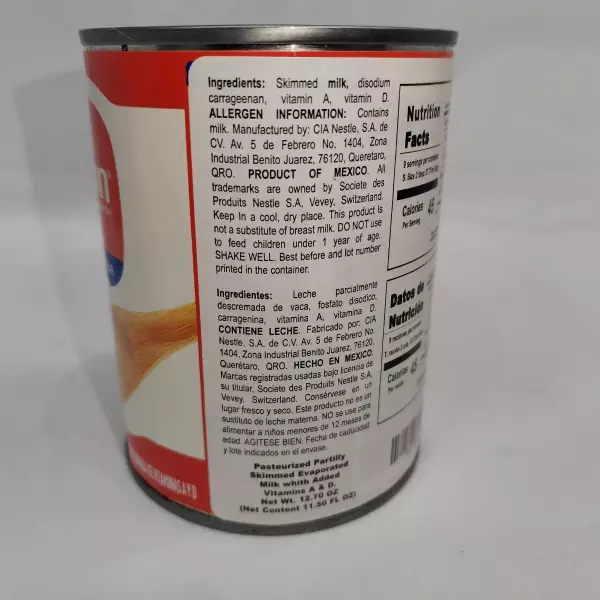 Carnation Evaporated Milk Can E