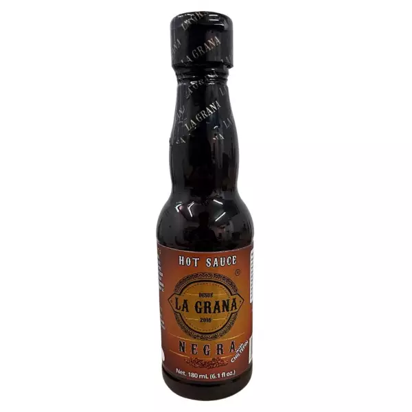 Chiltepin Black Hot Sauce - 6.1 OZ - No Artificial Flavors - with chiltepin pepper