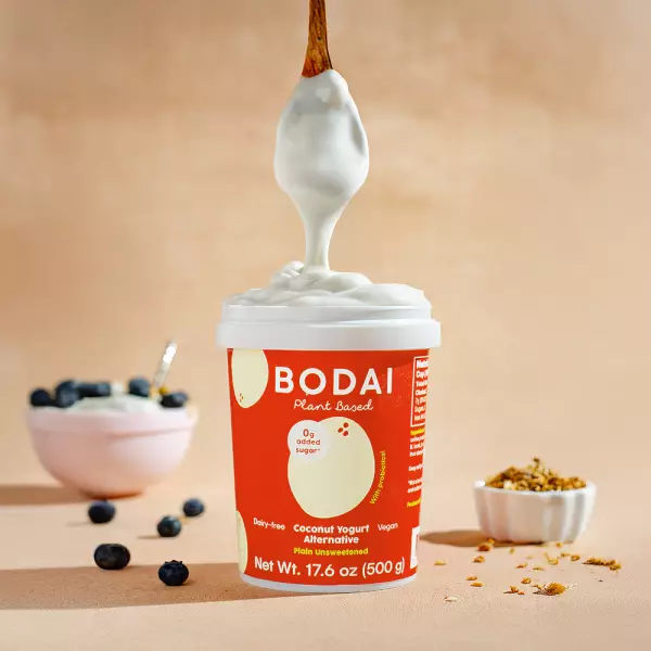 Coconut Yogurt Alternative Plain Unsweetened - 17.6oz. Vegan, Dairy/Soy/Gluten-Free. With Probiotics