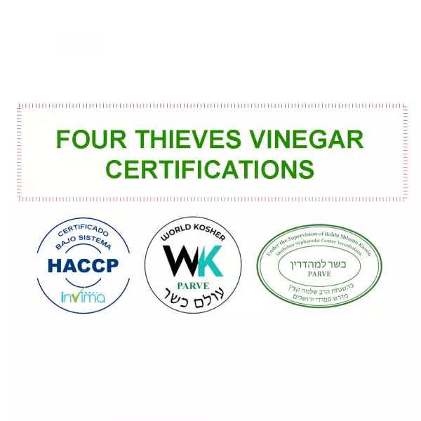 Four thieves vinegar - 135 fl oz - haccp - kosher